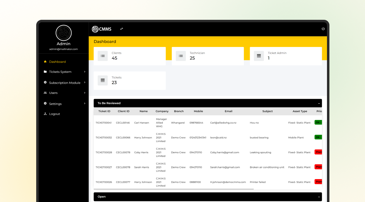 CMMS Engineering Platform